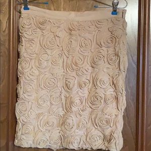 Banana Republic size 4 champagne gold mini skirt.